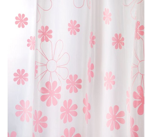 Шторка для ванной PEVA, 180х180 см, кольца в комплекте, 3 дизайна ассорти, ЦВЕТЫ, WBZ (ВБЗ), 700071