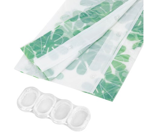 Шторка для ванной PEVA, 180х180 см, кольца в комплекте, 3 дизайна ассорти, ЦВЕТЫ, WBZ (ВБЗ), 700071