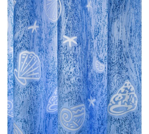 Шторка для ванной ПОЛИЭСТЕР, 180х180 см, кольца в комплекте, МОРЕ, PRIMILA (ПРИМИЛА), 700077