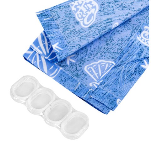 Шторка для ванной ПОЛИЭСТЕР, 180х180 см, кольца в комплекте, МОРЕ, PRIMILA (ПРИМИЛА), 700077