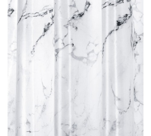 Шторка для ванной ПОЛИЭСТЕР, 180х180 см, кольца в комплекте, БЕЛЫЙ МРАМОР, PRIMILA (ПРИМИЛА), 700079