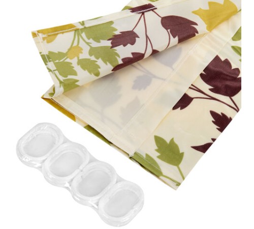 Шторка для ванной ПОЛИЭСТЕР, 180х180 см, кольца в комплекте, ФЛОРА, PRIMILA (ПРИМИЛА), 700080