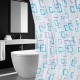 Шторка для ванной ПОЛИЭСТЕР, 180х180 см, кольца в комплекте, ФИГУРЫ, PRIMILA (ПРИМИЛА), 700081