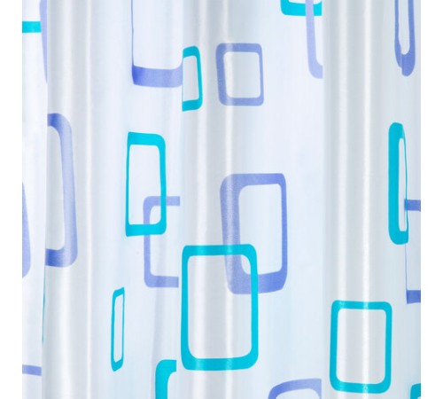 Шторка для ванной ПОЛИЭСТЕР, 180х180 см, кольца в комплекте, ФИГУРЫ, PRIMILA (ПРИМИЛА), 700081