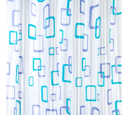 Шторка для ванной ПОЛИЭСТЕР, 180х180 см, кольца в комплекте, ФИГУРЫ, PRIMILA (ПРИМИЛА), 700081