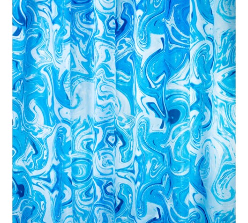 Шторка для ванной ПОЛИЭСТЕР, 180х200 см, кольца в комплекте, ГОЛУБЫЕ ВОЛНЫ, PRIMILA (ПРИМИЛА), 700083