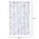 Шторка для ванной ПОЛИЭСТЕР, 180х200 см, кольца в комплекте, БЕЛЫЙ МРАМОР, PRIMILA (ПРИМИЛА), 700084