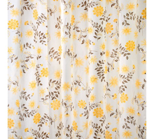 Шторка для ванной ПОЛИЭСТЕР, 180х200 см, кольца в комплекте, РАСТЕНИЯ, PRIMILA (ПРИМИЛА), 700085