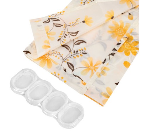 Шторка для ванной ПОЛИЭСТЕР, 180х200 см, кольца в комплекте, РАСТЕНИЯ, PRIMILA (ПРИМИЛА), 700085