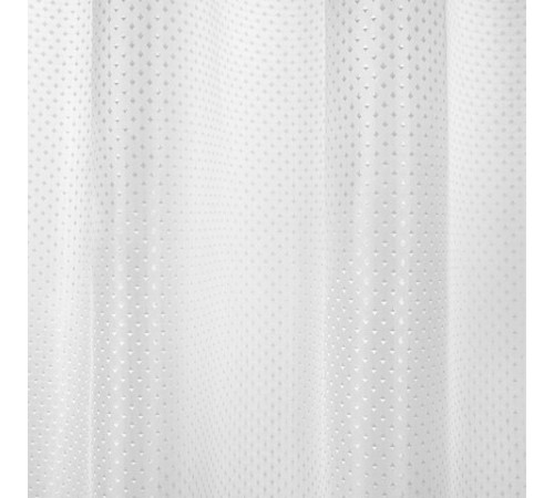 Шторка для ванной ПОЛИЭСТЕР, 180х180 см, кольца в комплекте, БЕЛЫЙ БРИЛЛИАНТ, PRIMILA (ПРИМИЛА), 700087
