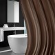 Шторка для ванной ПОЛИЭСТЕР, 180х180 см, кольца в комплекте, КОРИЧНЕВЫЙ БРИЛЛИАНТ, PRIMILA (ПРИМИЛА), 700091