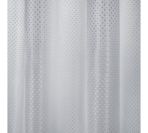 Шторка для ванной ПОЛИЭСТЕР, 180х200 см, кольца в комплекте, СЕРЫЙ БРИЛЛИАНТ, PRIMILA (ПРИМИЛА), 700094