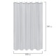 Шторка для ванной ПОЛИЭСТЕР, 180х200 см, кольца в комплекте, СЕРЫЙ БРИЛЛИАНТ, PRIMILA (ПРИМИЛА), 700094