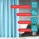 Шторка для ванной ПОЛИЭСТЕР, 180х200 см, кольца в комплекте, ГОЛУБОЙ БРИЛЛИАНТ, PRIMILA (ПРИМИЛА), 700096