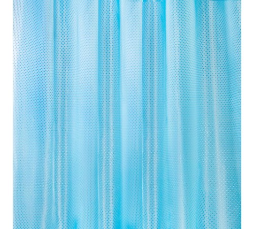Шторка для ванной ПОЛИЭСТЕР, 180х200 см, кольца в комплекте, ГОЛУБОЙ БРИЛЛИАНТ, PRIMILA (ПРИМИЛА), 700096