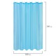 Шторка для ванной ПОЛИЭСТЕР, 180х200 см, кольца в комплекте, ГОЛУБОЙ БРИЛЛИАНТ, PRIMILA (ПРИМИЛА), 700096