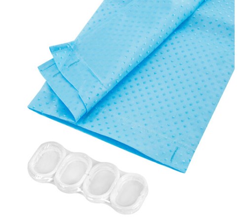 Шторка для ванной ПОЛИЭСТЕР, 180х200 см, кольца в комплекте, ГОЛУБОЙ БРИЛЛИАНТ, PRIMILA (ПРИМИЛА), 700096