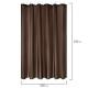 Шторка для ванной ПОЛИЭСТЕР, 180х200 см, кольца в комплекте, КОРИЧНЕВЫЙ БРИЛЛИАНТ, PRIMILA (ПРИМИЛА), 700097