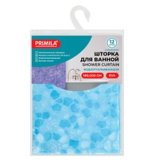 Шторка для ванной EVA, 180х200 см, кольца в комплекте, СИНЯЯ ЛЕДЯНАЯ СВЕЖЕСТЬ, PRIMILA (ПРИМИЛА), 700100