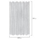 Шторка для ванной EVA, 180х200 см, кольца в комплекте, СЕРАЯ ЛЕДЯНАЯ СВЕЖЕСТЬ, PRIMILA (ПРИМИЛА), 700101