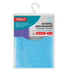 Шторка для ванной EVA, 180х180 см, кольца в комплекте, СИНЯЯ ГОЛОГРАФИЯ, PRIMILA (ПРИМИЛА), 700103