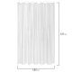 Шторка для ванной EVA, 180х200 см, кольца в комплекте, БЕЛЫЕ ЛИНИИ, PRIMILA (ПРИМИЛА), 700105