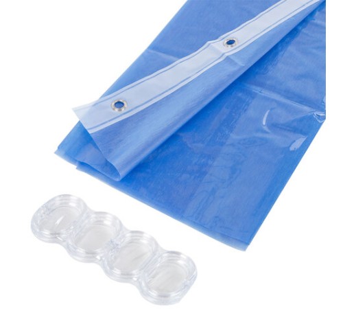 Шторка для ванной EVA, 180х200 см, кольца в комплекте, СИНИЕ ЛИНИИ, PRIMILA (ПРИМИЛА), 700106