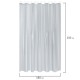 Шторка для ванной EVA, 180х200 см, кольца в комплекте, СЕРЫЕ ЛИНИИ, PRIMILA (ПРИМИЛА), 700107