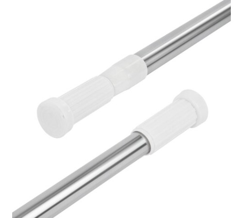 Карниз штанга для ванной телескопический 140-260 см, нержавеющая сталь, PRIMILA (ПРИМИЛА), 700109