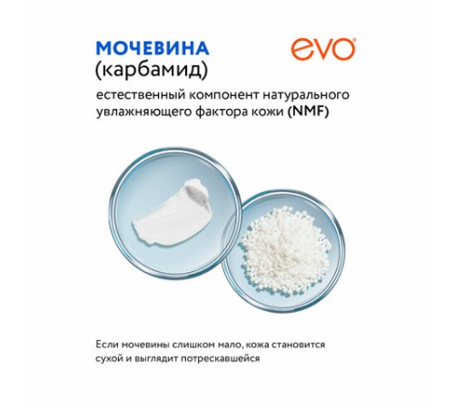 Крем для ног с мочевиной 10%, 50 мл, EVO, интенсивное увлажнение, 1830