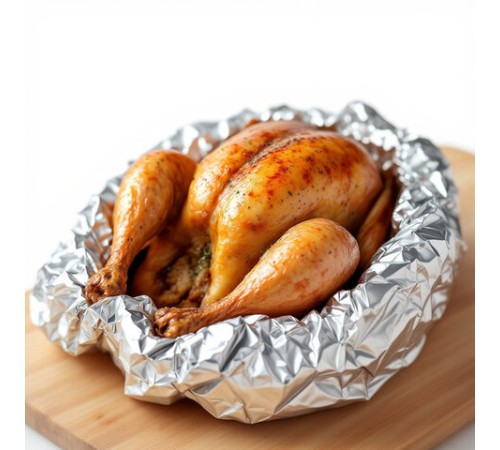 Фольга пищевая 29 см х 20 м, 11 мкм, ПРОЧНАЯ, САЯНСКАЯ ФОЛЬГА в пленке, Классическая У20П-290х28