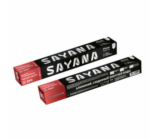 Фольга пищевая 29 см х 7 м, 25 мкм, УЛЬТРАПРОЧНАЯ, САЯНСКАЯ ФОЛЬГА в футляре, Heavy duty 7Ф-290х24