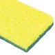 Губки для посуды 95x65х20 мм, ЦЕЛЛЮЛОЗНЫЕ + АБРАЗИВ, КОМПЛЕКТ 2 штуки, желтые/зеленый абразив, LAIMA, 700256