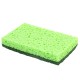 Губки для посуды 110х70х20 мм, ЦЕЛЛЮЛОЗНЫЕ + АБРАЗИВ, КОМПЛЕКТ 2 штуки, зеленые/зеленый абразив, LAIMA, 700258