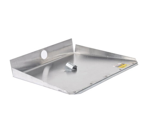 Лопата снеговая трехбортная 46х35 см, ЛА-3б алюминий 1,5 мм, планка металлическая на клепках, БЕЗ ЧЕРЕНКА, ГРАНДМАСТЕР, 700344