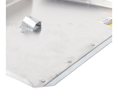 Лопата снеговая трехбортная 46х35 см, ЛА-3б алюминий 1,5 мм, планка металлическая на клепках, БЕЗ ЧЕРЕНКА, ГРАНДМАСТЕР, 700344