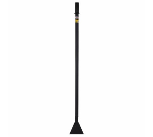 Ледоруб-топор шириной 14 см, ВЕС 3,3 кг, металлическая ручка 120 см, D=34 мм, СУПЕРУСИЛЕННЫЙ, черная порошковая окраска, ГРАНДМАСТЕР, 700346