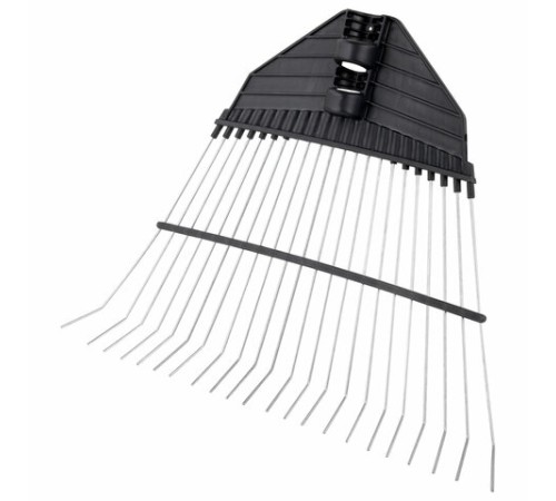 Грабли веерные проволочные, ширина 38 см, БЕЗ ЧЕРЕНКА, тулейка/черенок 25 мм, ГРАНДМАСТЕР, 700349