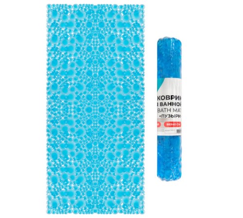 Коврик для ванны противоскользящий 88х40 см, 