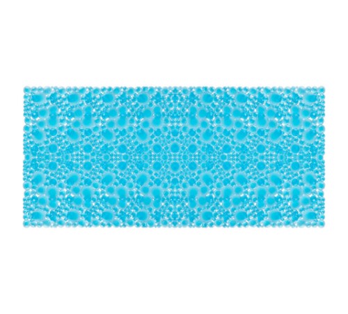 Коврик для ванны противоскользящий 88х40 см, 