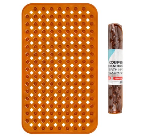 Коврик для ванны противоскользящий 70х40 см, 