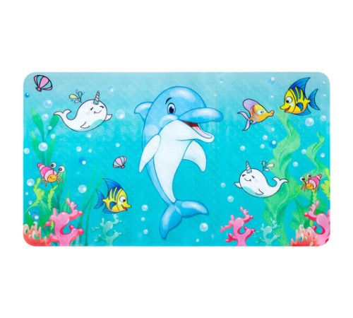 Коврик для ванны противоскользящий 70х40 см с печатью 