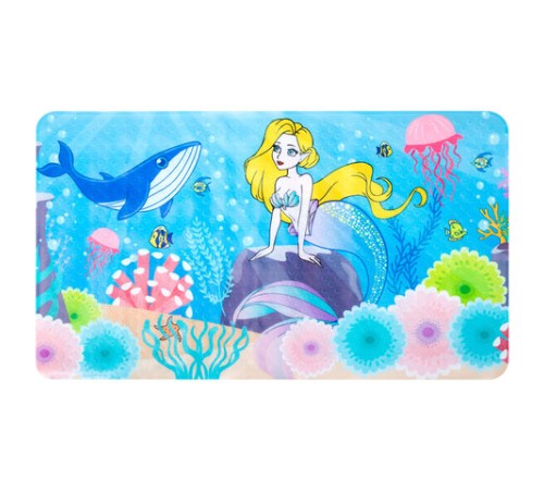 Коврик для ванны противоскользящий 70х40 см с печатью 