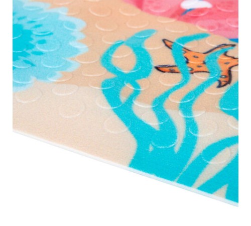 Коврик для ванны противоскользящий 70х40 см с печатью 