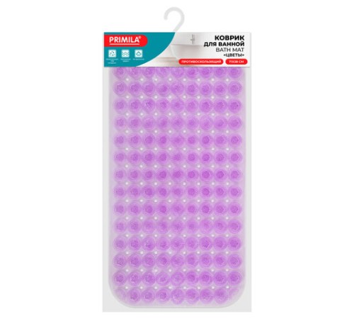 Коврик для ванны противоскользящий 71х38 см, массажный, 