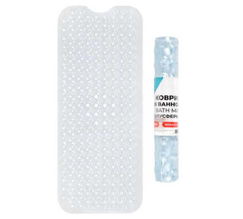 Коврик для ванны противоскользящий 100х40 см, 