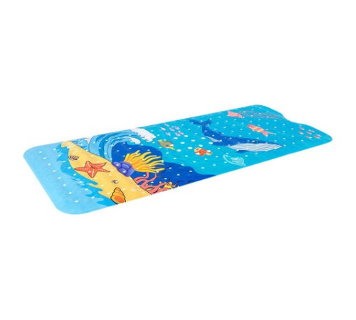 Коврик для ванны противоскользящий 100х40 см, с печатью 