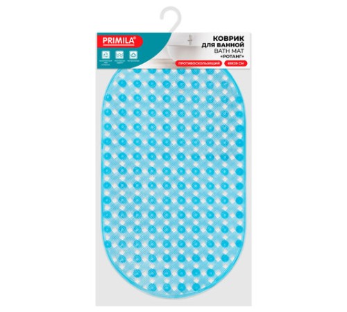 Коврик для ванны противоскользящий 69х39 см, 