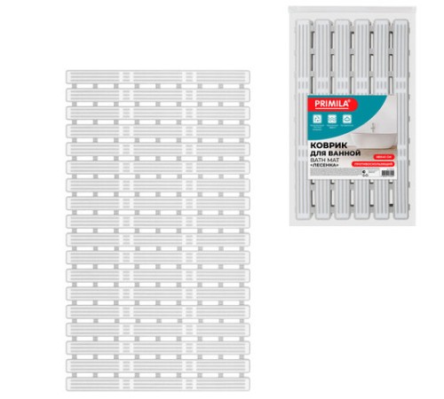 Коврик для ванны противоскользящий износостойкий 68х40 см, 
