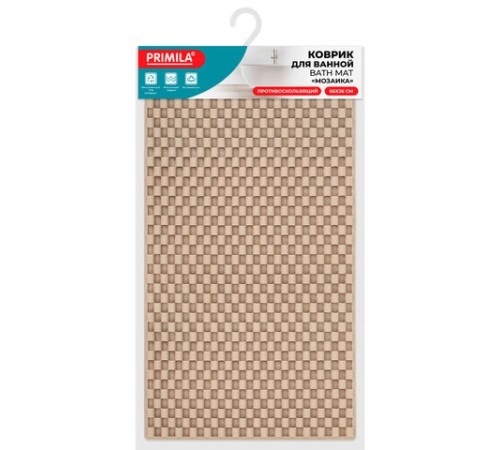 Коврик для ванны противоскользящий 66х36 см, 